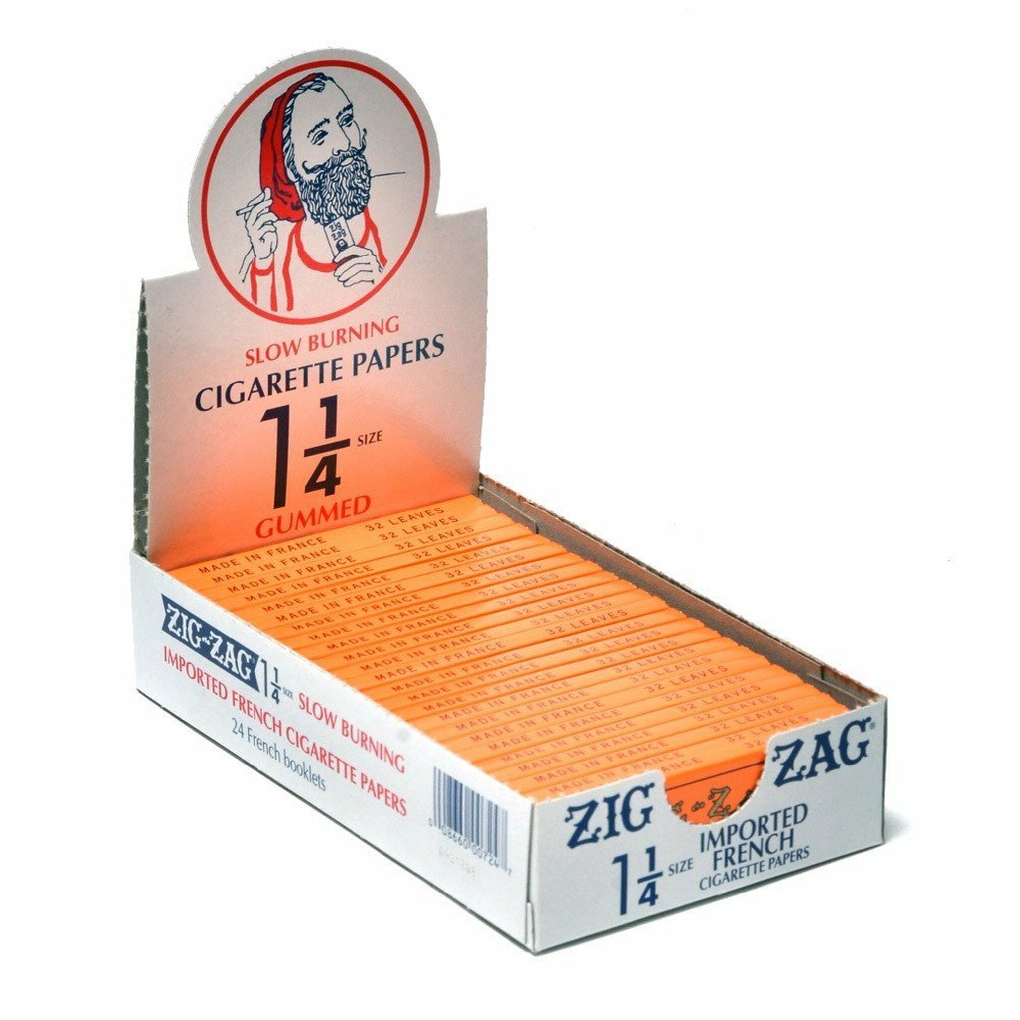 zig zag orange rolling papers classic box