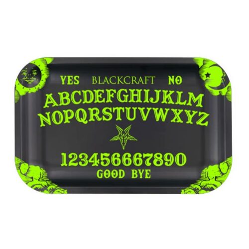 blackcraft-rolling-tray-ouija-board Blackcraft Ouija Board Rolling Tray front view