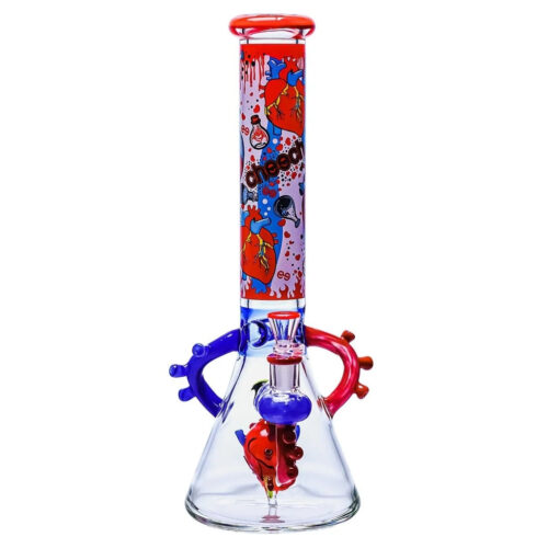 cheech-glass-heartfelt-hits-beaker-bong Cheech Glass Heartfelt Hits Beaker Bong in full view