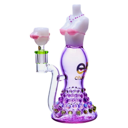 cheech-glass-mermaid-bikini-bong Cheech Glass Mermaid Bikini Bong in purple front view