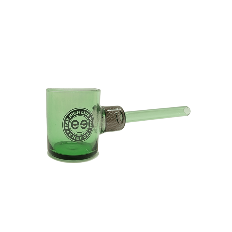 Cheech Glass Puffco Proxy Sherlock Pipe Attachment in Green view