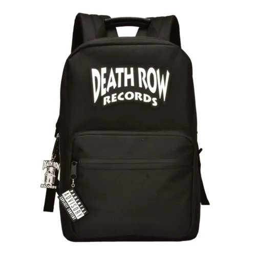 Death Row Records Smell-Proof Backpack in Black front view