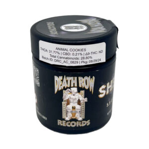 Death Row Records THCA Flower Animal Cookies 3.5g jar view