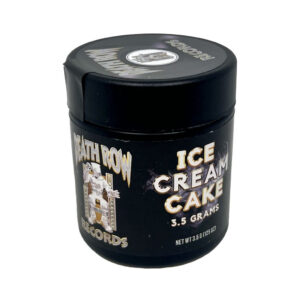 Death Row Records THCA Flower Ice Cream Cake 3.5g jar view