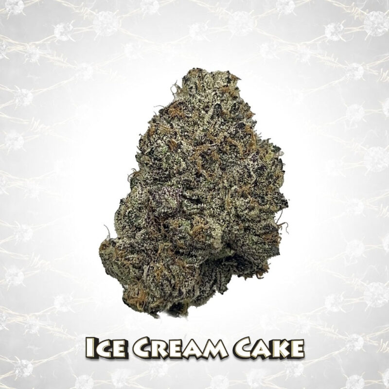 Death Row Records THCA Flower Ice Cream Cake 3.5g close view
