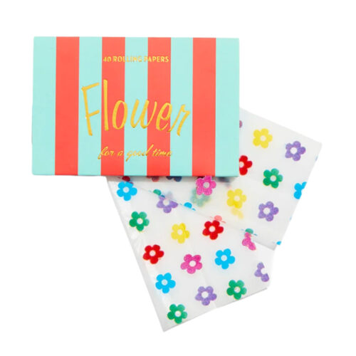 edie-parker-flower-rolling-papers-rainbow Edie Parker Flower Rolling Papers in Rainbow view