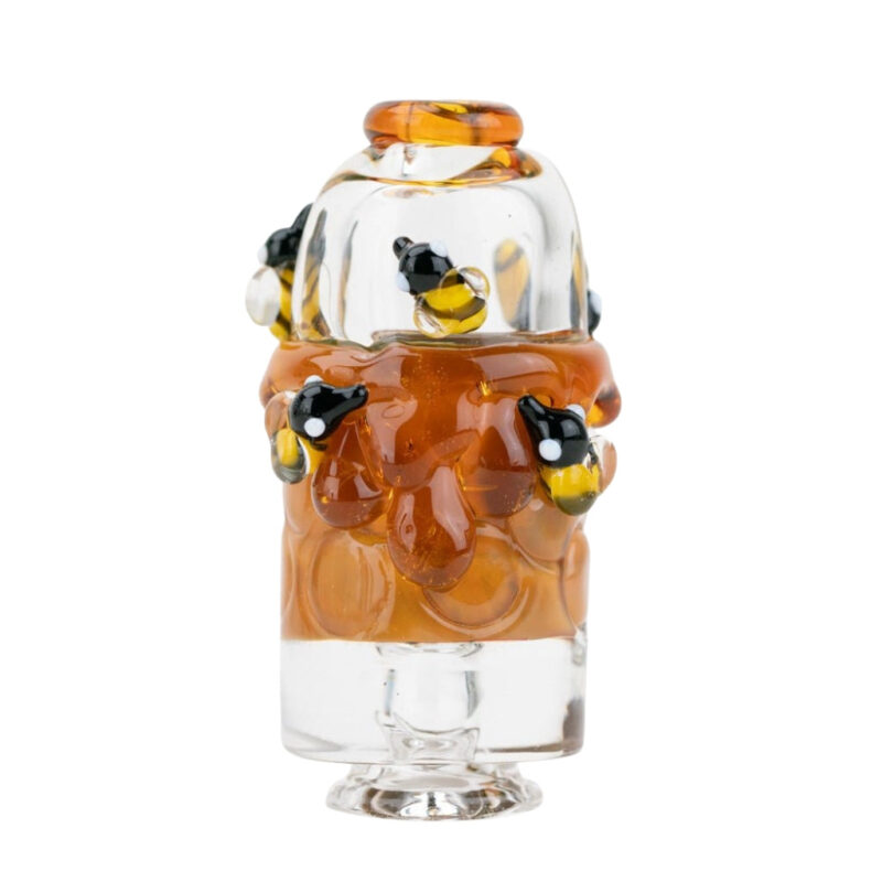 Empire Glassworks Puffco Pivot Mouthpiece Save The Bees in glass only view