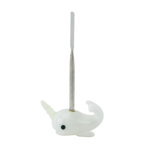 empire-glassworks-radioactive-narwhal-dabber Empire Glassworks Radioactive Narwhal Dabber in side view