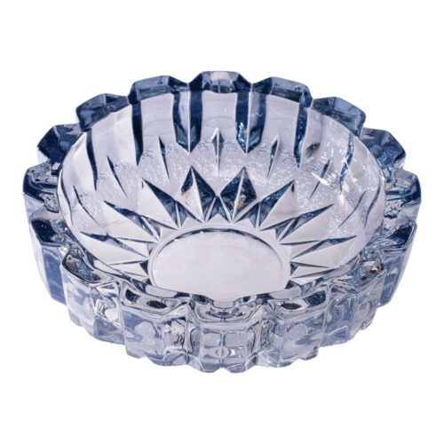 Fujima Exquisite Gem-Cut Glass Ashtray in Blue view