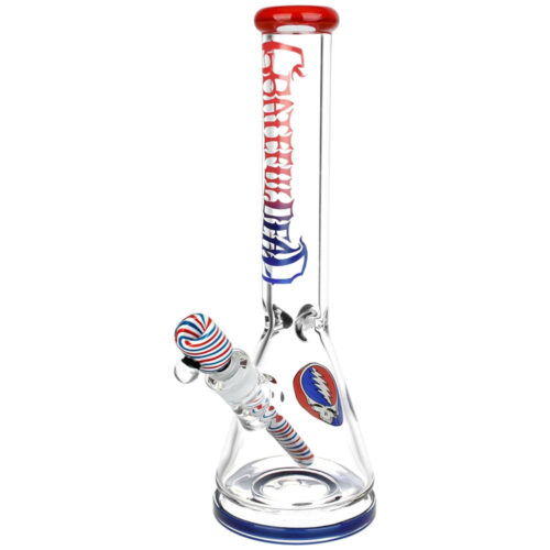 Grateful Dead x Pulsar Liberty Beaker Bong front view