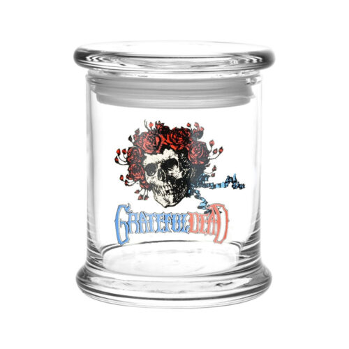 Grateful Dead x Pulsar Stash Jar Skull and Roses front view