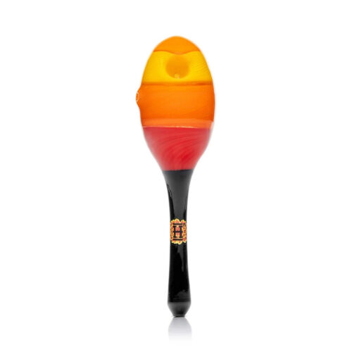 Hemper Dia De Los Muertos Maraca Hand Pipe front view