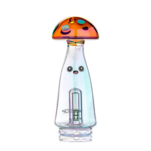 hemper-peak-glass-attachment-trippy-shroom Hemper Trippy Shroom Puffco Peak Top glass top view