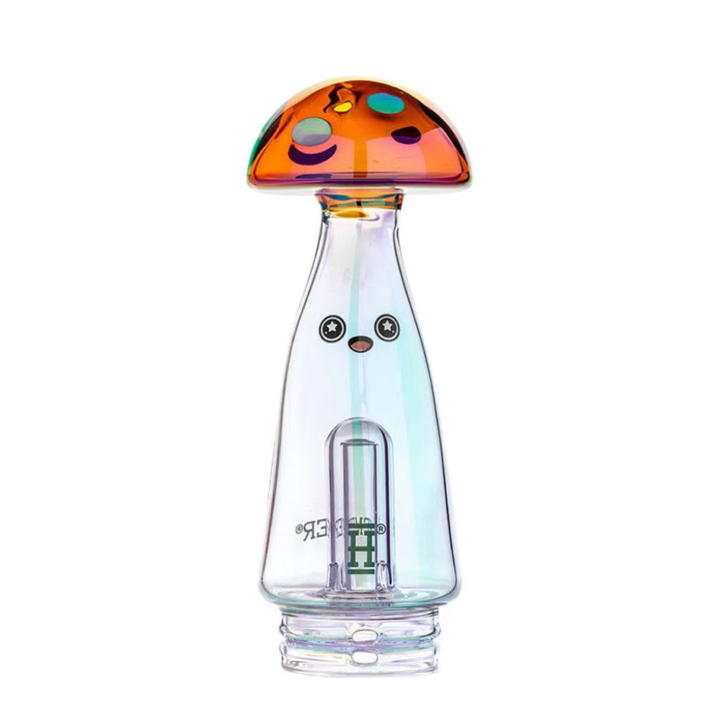 hemper-peak-glass-attachment-trippy-shroom Hemper Trippy Shroom Puffco Peak Top glass top view