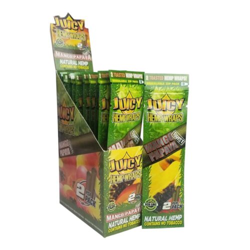 Juicy Jay's Hemp Wraps 25pk Box in Mango Papaya Twist view