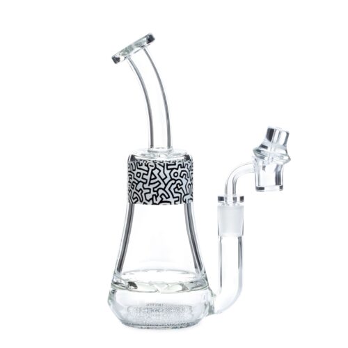keith haring dab rig black and white