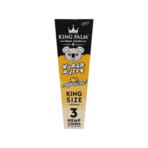 king-palm-hemp-cones-koala-puffs-apricot King Palm x Koala Puffs Hemp Cones Apricot front view