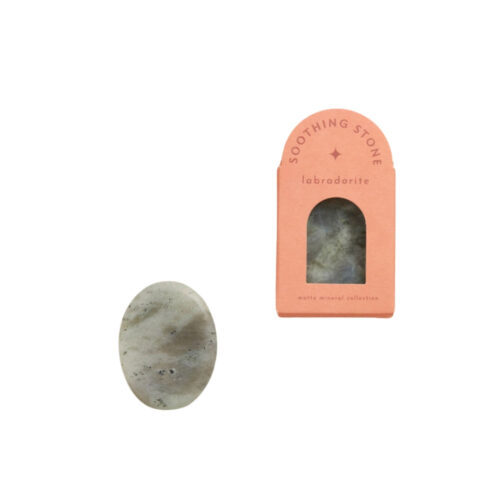 labradorite-soothing-stone Shoppe Geo Labradorite Soothing Stone front view