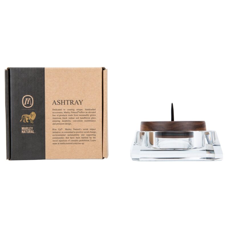 marley natural black crystal ashtray box