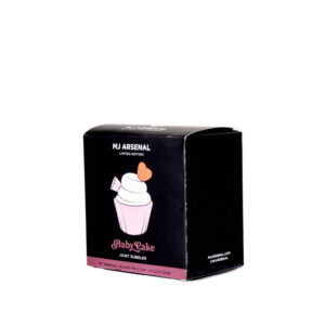 mj-arsenal-baby-cake-joint-bubbler-box MJ Arsenal Baby Cake Joint Bubbler retail box packaging
