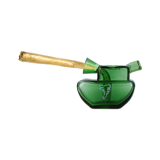 MJ Arsenal The Commander Blunt Bubbler loaded with a gold pre-roll