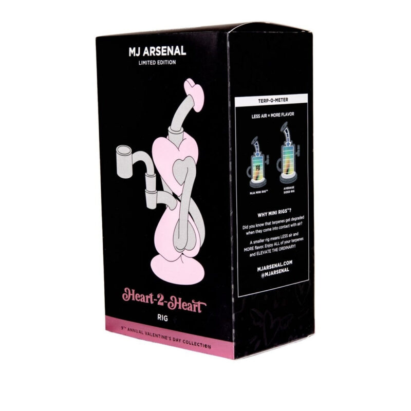 MJ Arsenal Heart-2-Heart Dab Rig retail box packaging
