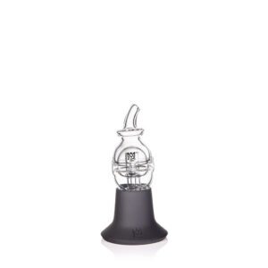 MJ Arsenal Dock for Puffco Pivot holding a glass attachment