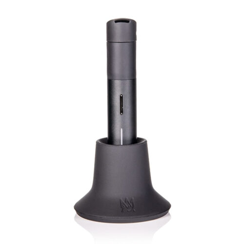 mj-arsenal-puffco-pivot-dock-with-vaporizer MJ Arsenal Dock for Puffco Pivot holding a Puffco Pivot