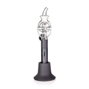 MJ Arsenal Dock for Puffco Pivot with a Puffco Pivot and glass attachment