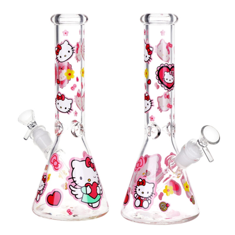 pretty-kitty-sweetheart-beaker-bong Pretty Kitty Sweetheart Bong front view
