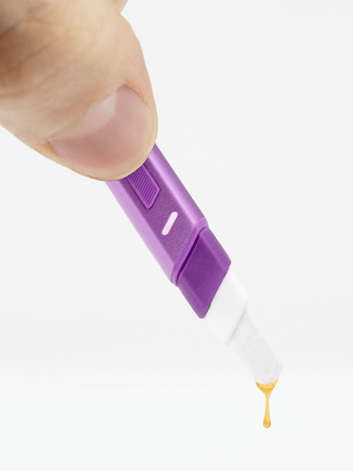 puffco hot knife indiglow purple edition dab tool