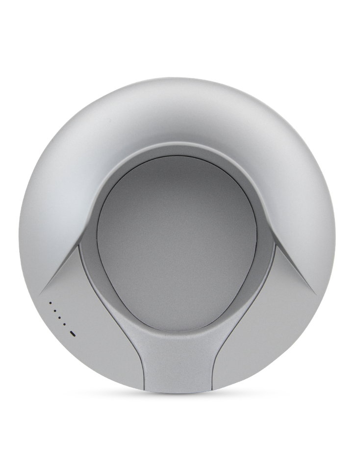 puffco peak pro power dock guardian silver top view