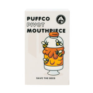 Empire Glassworks Puffco Pivot Mouthpiece Save The Bees with retail box view