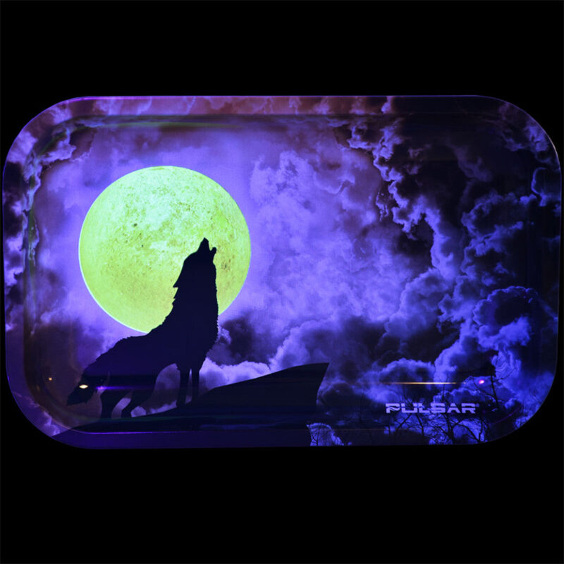 pulsar-glow-in-dark-metal-rolling-tray-howl-at-the-clouds pulsar glow in dark metal rolling tray howl at the clouds