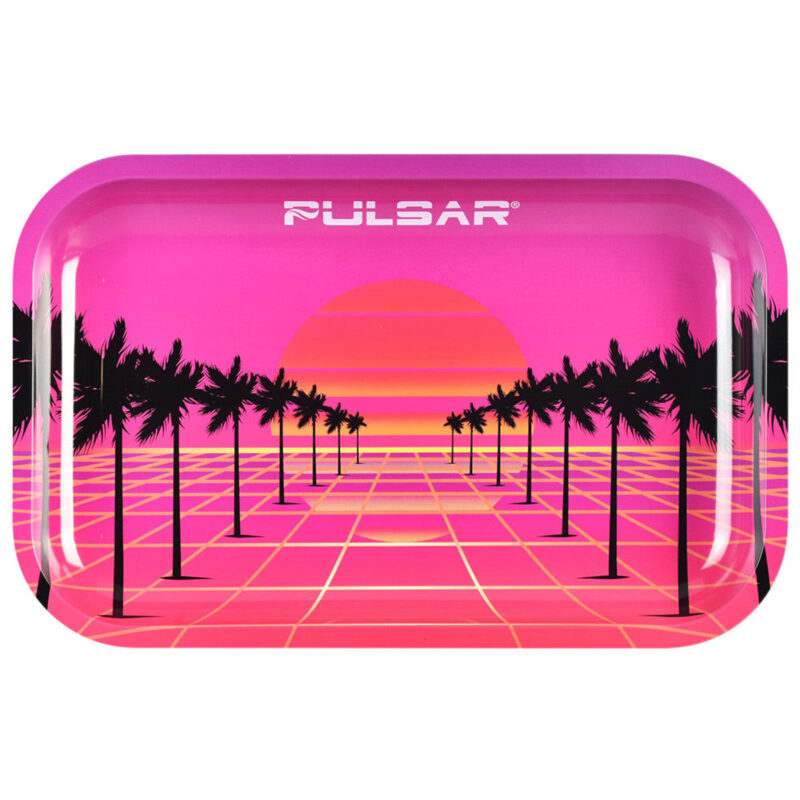 pulsar-metal-rolling-tray-84-sunset-pink-orange pulsar metal rolling tray 84 sunset pink orange