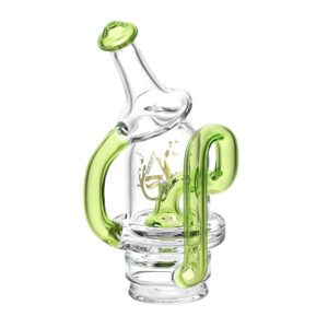 pulsar-peak-pro-recycler-glass-top-slime-green Pulsar Puffco Peak Pro Hydroslide Recycler Slime Green view