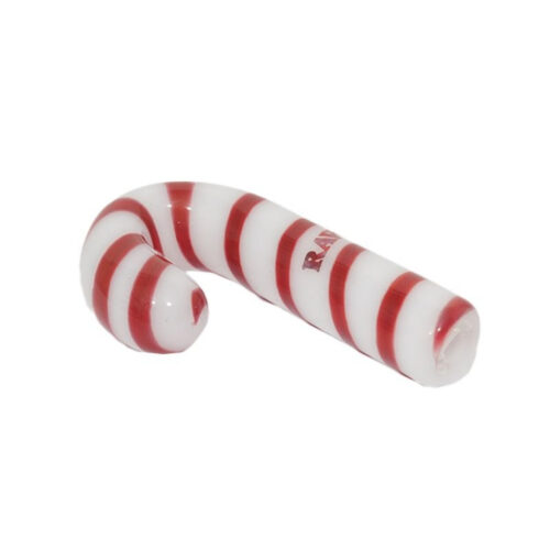 RAW Glass Candy Cane Cone Holder front view