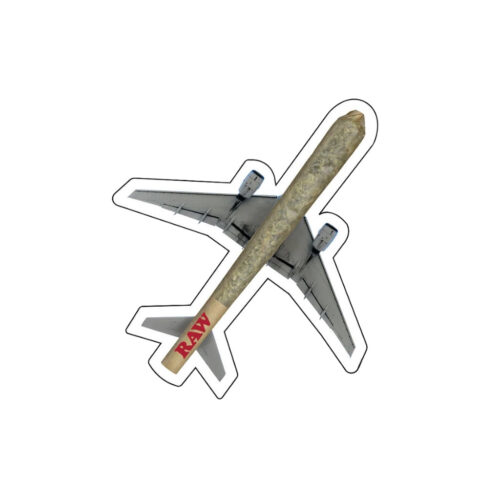 RAW Cone Plane Sticker front view