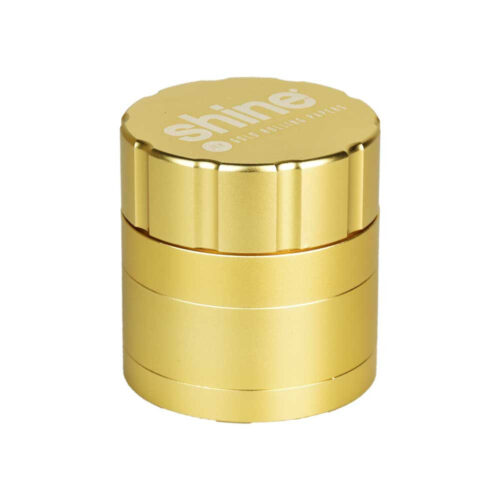 Shine Gold 4pc Grinder front view