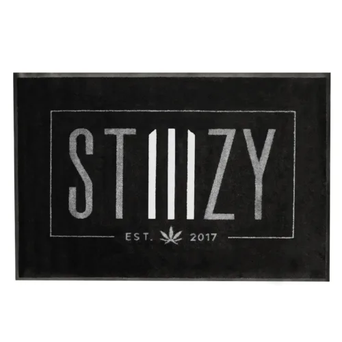 STIIIZY Rug in Black and Silver view