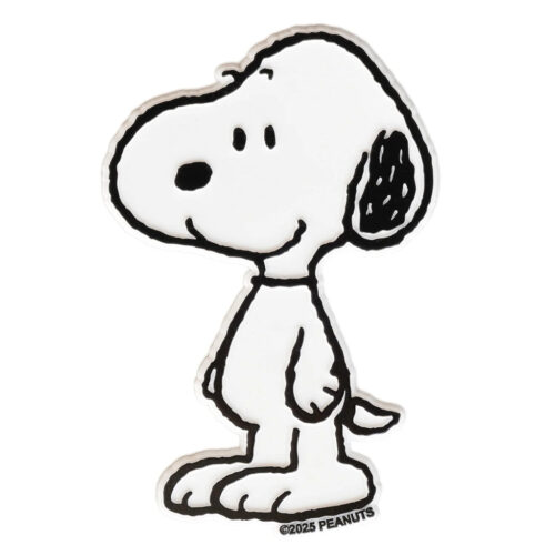 Peanuts Snoopy Classic Jumbo Fridge Magnet by Three Potato Four black and white standing Snoopy in molded rubber