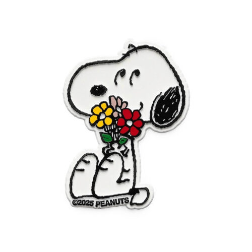 Three Potato Four Peanuts Snoopy Flower Bouquet Fridge Magnet front view