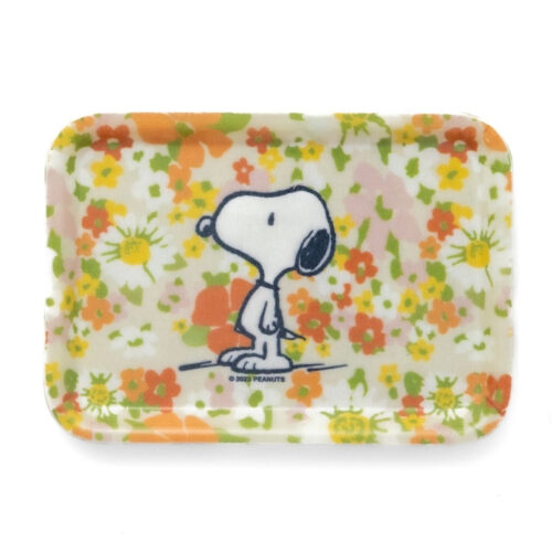 three-potato-four-peanuts-snoopy-wildflowers-vintage-tray Three Potato Four Peanuts Snoopy Wildflowers Vintage Tray front view