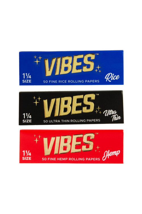 vibes-rolling-papers-colors Vibes Rolling Papers 1.25 in Hemp Rice and Ultra Thin view