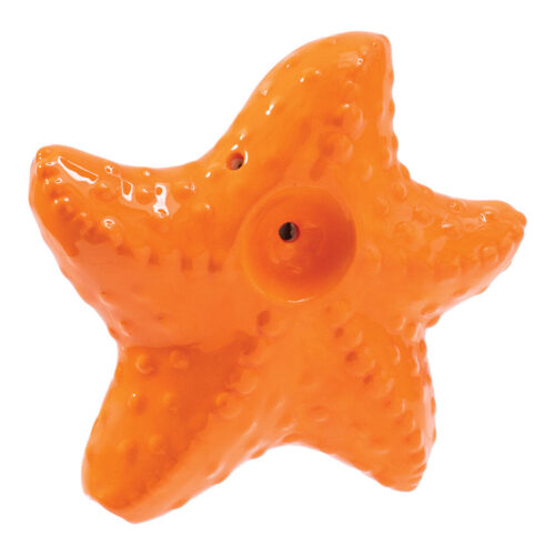 wacky-bowlz-ceramic-hand-pipe-starfish Wacky Bowlz Starfish Ceramic Hand Pipe in full color view